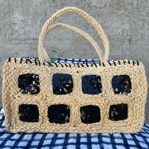 Vintage straw purse